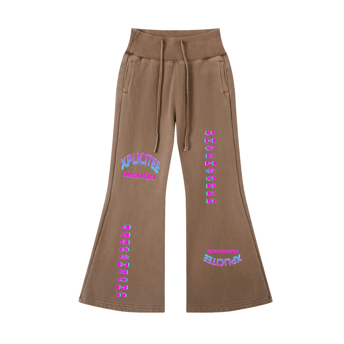 XpliciTee Uncensored Flared Fleece Pants