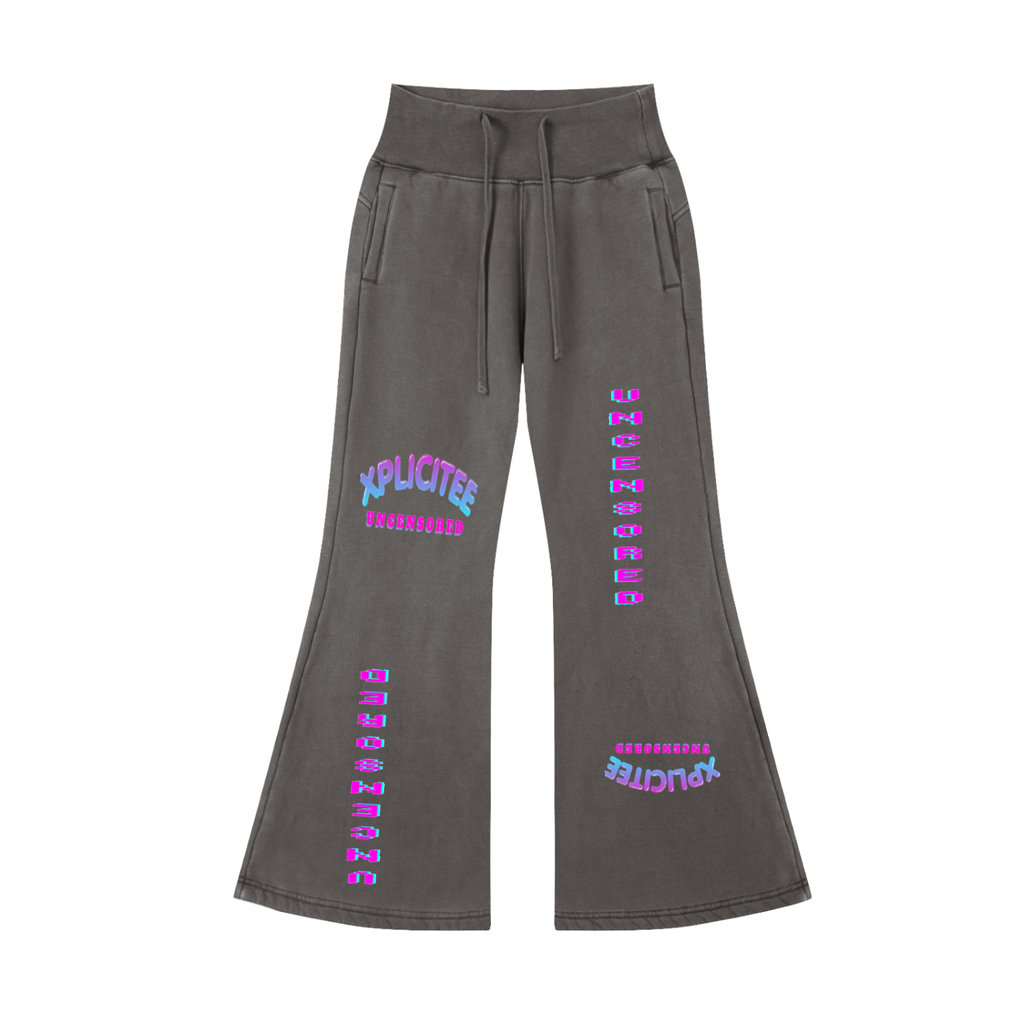 XpliciTee Uncensored Flared Fleece Pants