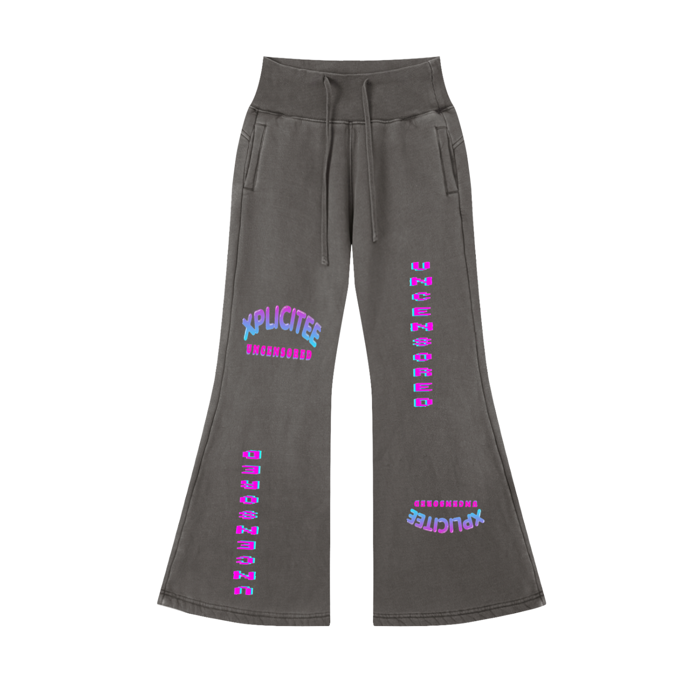 XpliciTee Uncensored Flared Fleece Pants